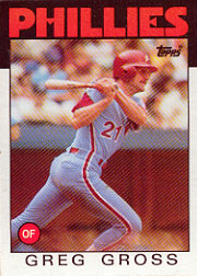 1986 Topps Baseball Cards      302     Greg Gross